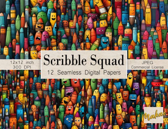 Cartoon Crayon Seamless Patterns: A Strategic Tool for Creative and Educational Projects