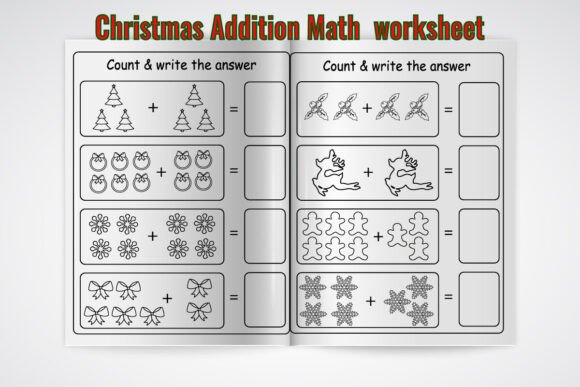 Christmas Math Worksheet for Kids Vol 3: A Practical Resource for Young Learners