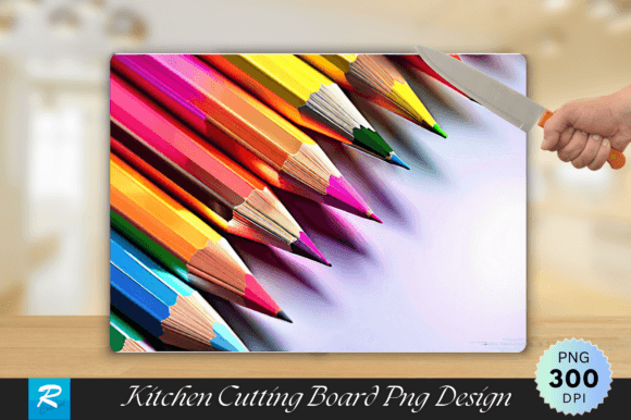 Colored Pencils Cutting Board: A Creative Tool for Everyday Use