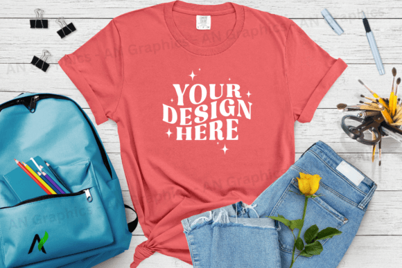 Comfort Colors 1717 Mockup - 045: A Strategic Tool for Professional T-Shirt Design Presentation