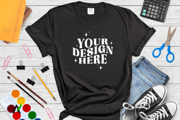Comfort Colors 1717 Mockup - 070: A High-Resolution T-Shirt Design Tool for Creatives