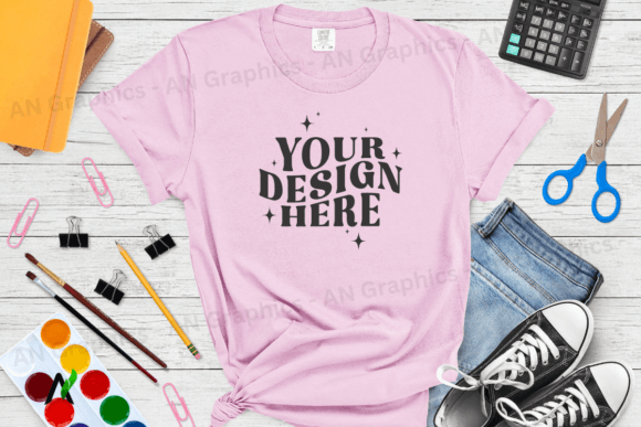 Comfort Colors 1717 Mockup - 071: A Professional Solution for Showcasing T-Shirt Designs