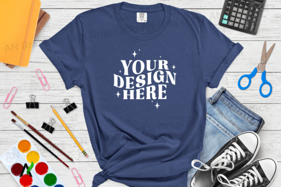 Comfort Colors 1717 Mockup - 084: A Professional Tool for T-Shirt Design Presentation