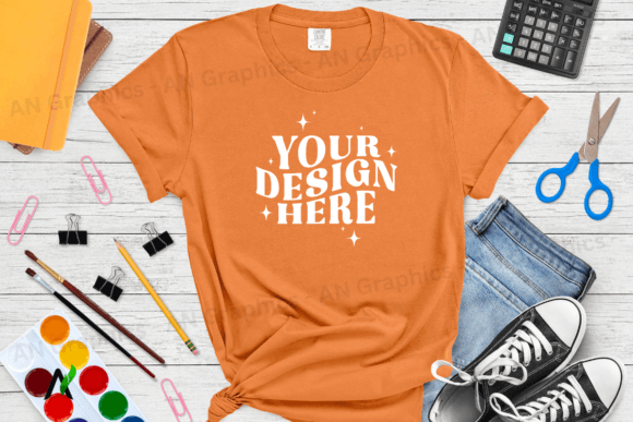 Comfort Colors 1717 Mockup: A Professional Tool for Showcasing T-Shirt Designs