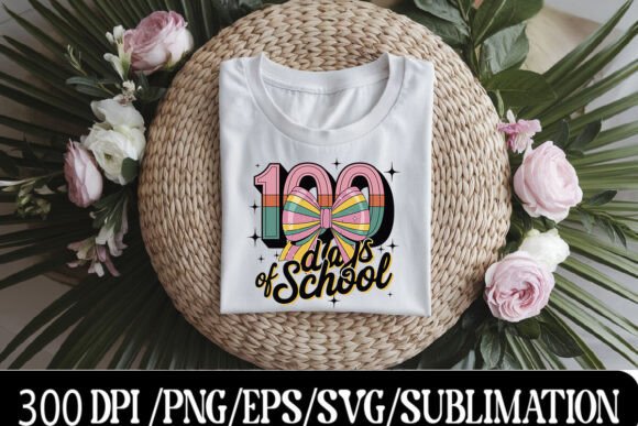 Coquette Bow 100 Days of School PNG: A Trendy Way to Celebrate Educational Milestones