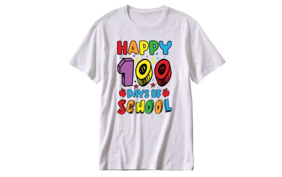 Happy 100 Days of School Typography