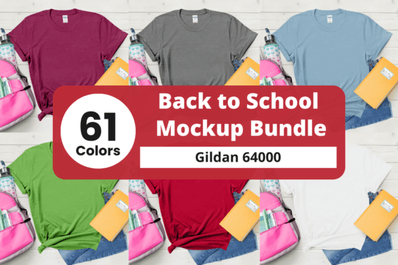 New Gildan 64000 Mockup Bundle: A Game-Changer for T-Shirt Designers