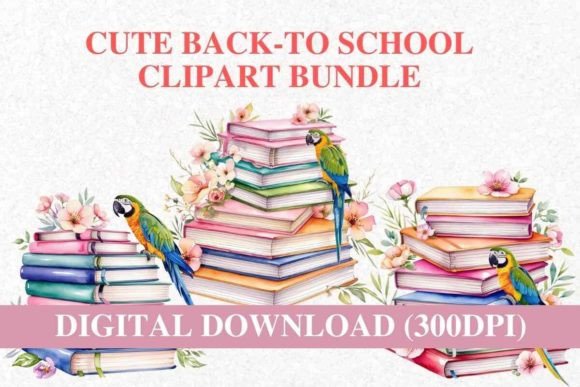 Notebook Watercolor Clipart Bundle