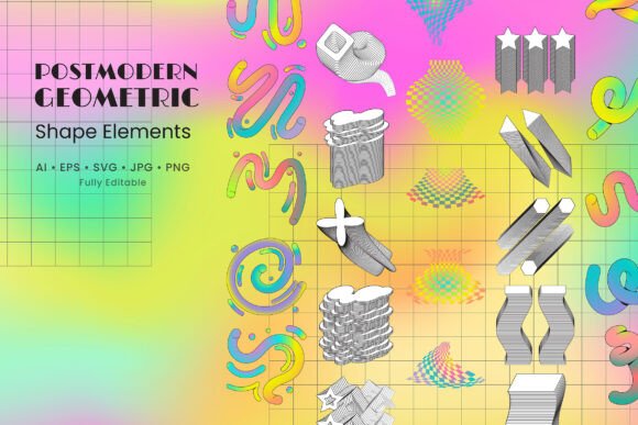 Post Modern Geometric Shape Elements: A New Era of Design and Creativity